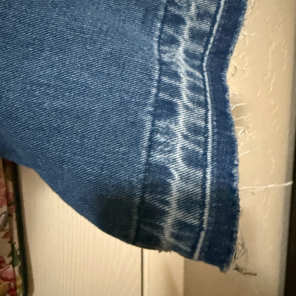 Free people collab distressed kimono style jean jacket - Picture 5 of 6